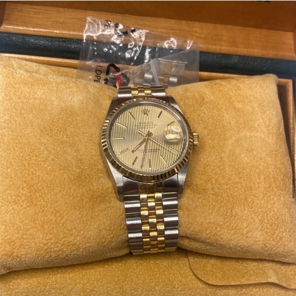 Two-Tone 36MM Rolex with Box and Papers - Picture 6 of 8